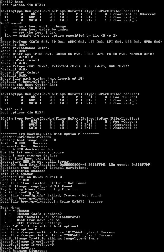 Reference boot terminal