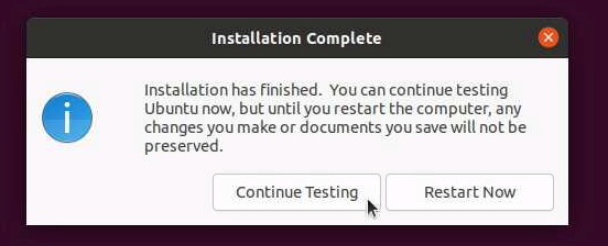 Continue testing select